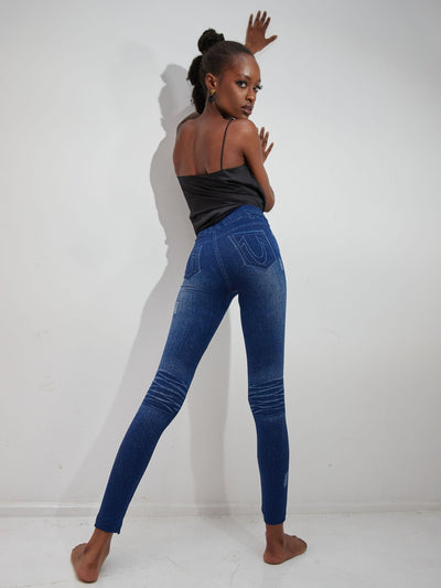 Lola Jeggings  - Dark Blue - Shop Zetu Kenya