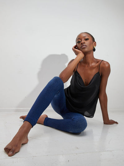 Lola Jeggings  - Dark Blue - Shop Zetu Kenya