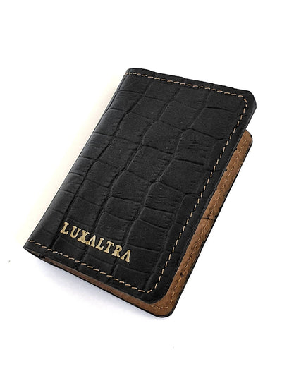 Luxaltra Pocket Bi-FOLD - Croc Black - Shop Zetu Kenya