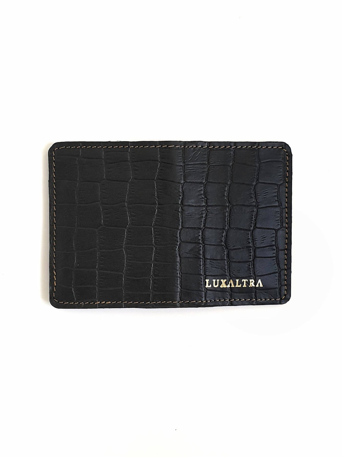 Luxaltra Pocket Bi-FOLD - Croc Black - Shop Zetu Kenya