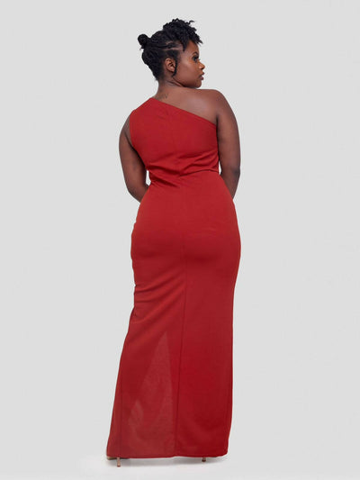 Jem Africa Katumbi Maxi Dress - Rust - Shopzetu