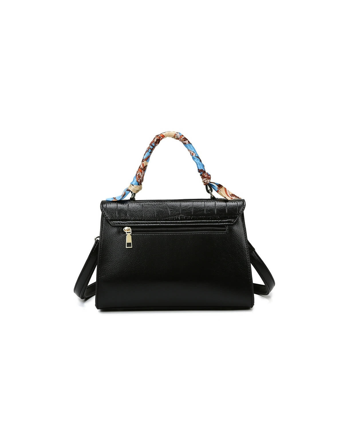 Slaks World Fashion Textured Office Handbag - Black