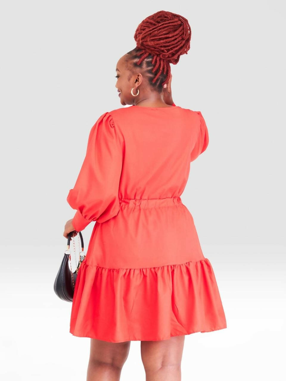 Stylish Sisters Mini Dress - Red - Shopzetu