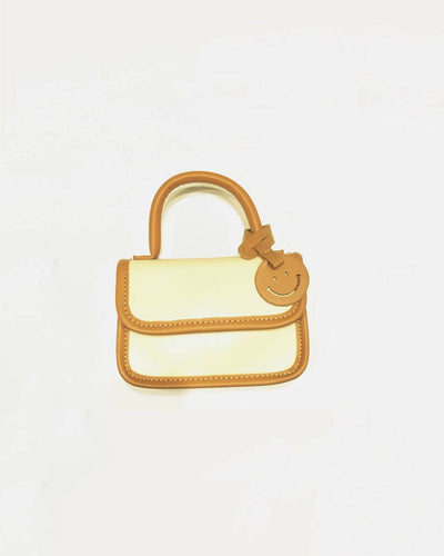 Slaks World Fashion Small Size Muff Handbag - Brown
