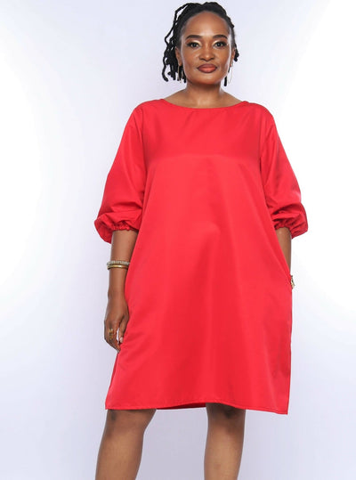 Magali Designs Aline Dress - Red - Shopzetu