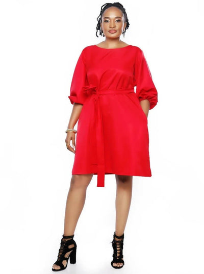 Magali Designs Aline Dress - Red - Shopzetu