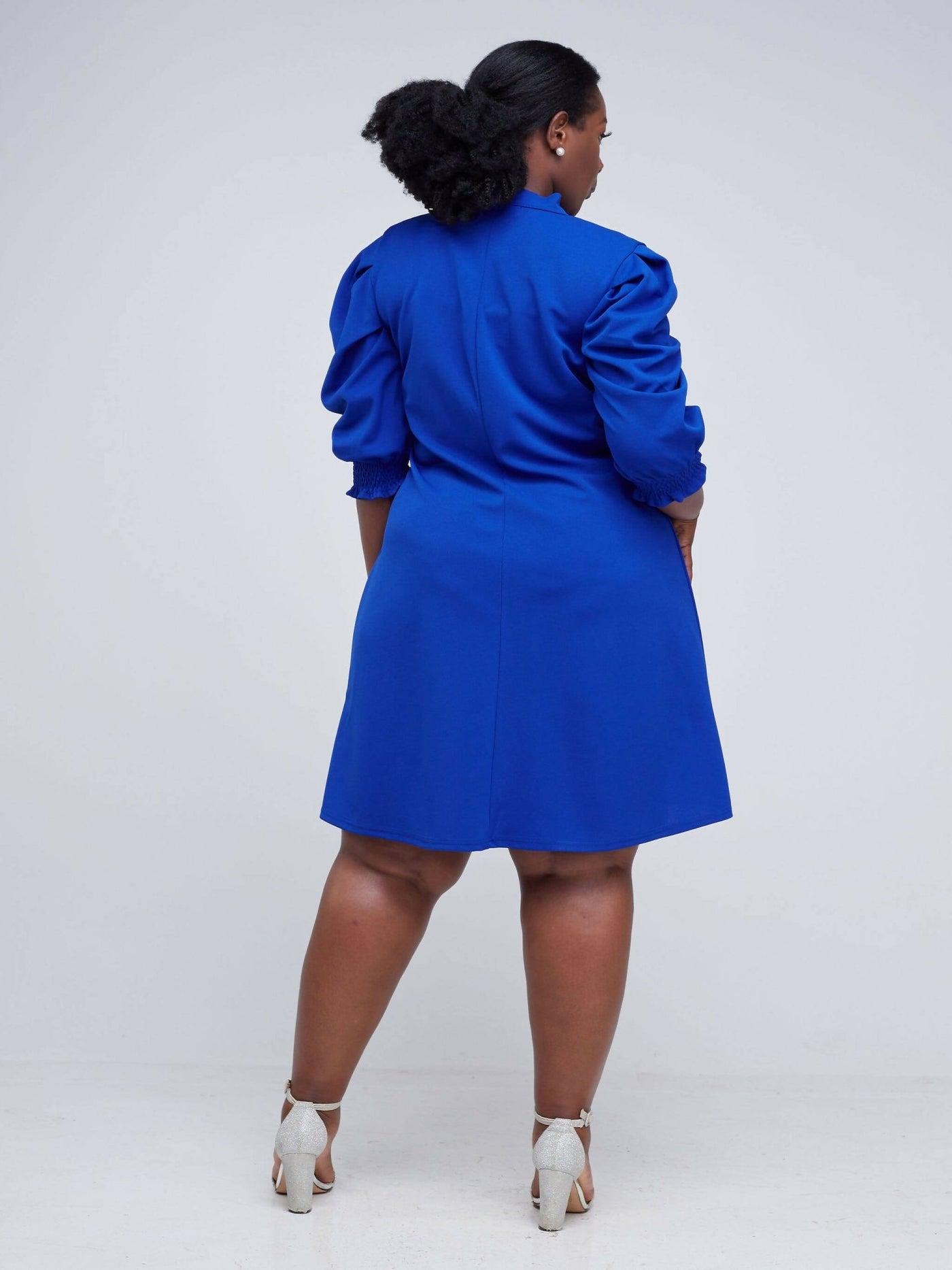 Salok Havilah Waridi Shift Dress - Blue - Shopzetu