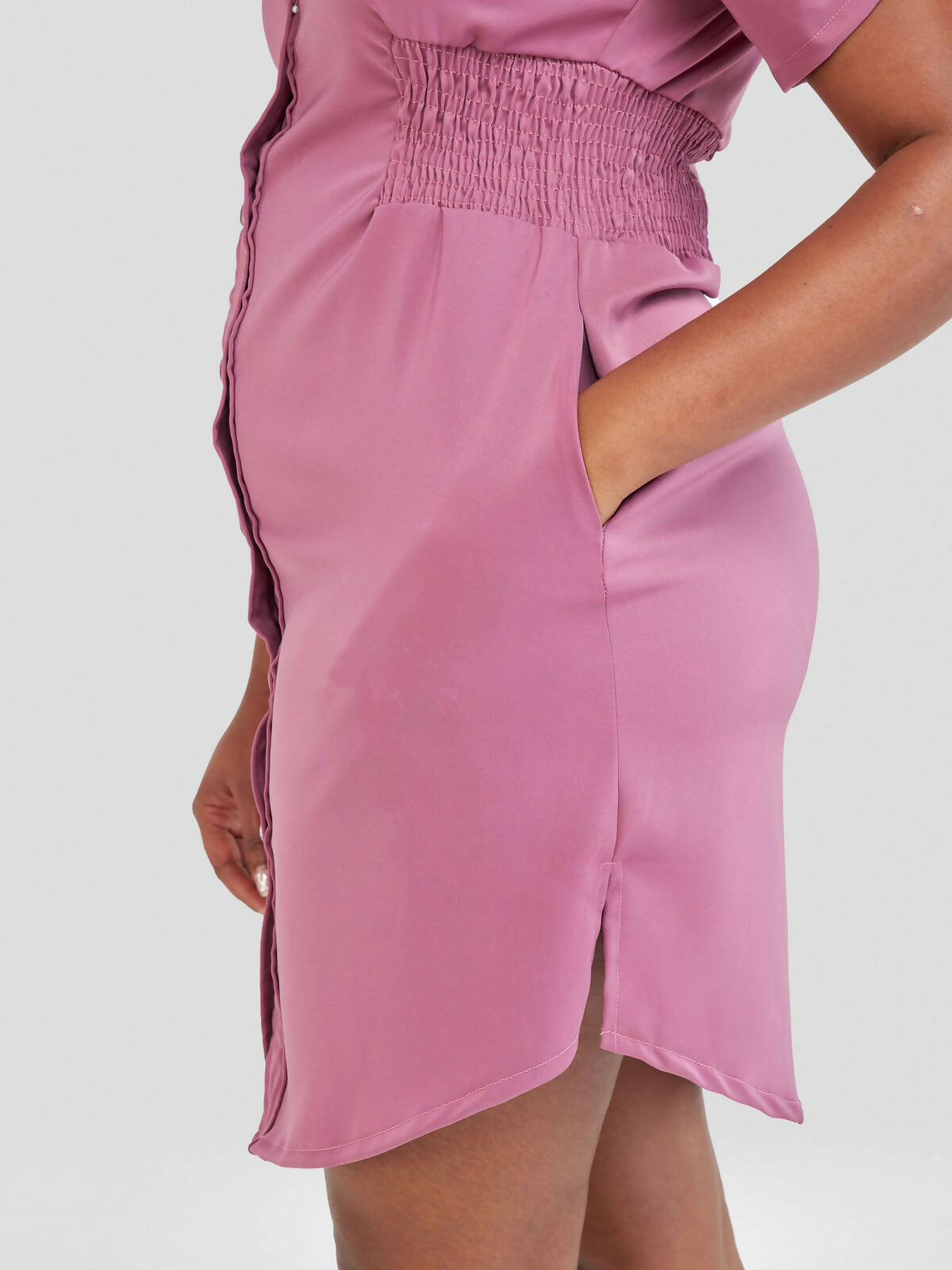 Jem Africa Mwikali Shirt Dress - Lilac - Shopzetu