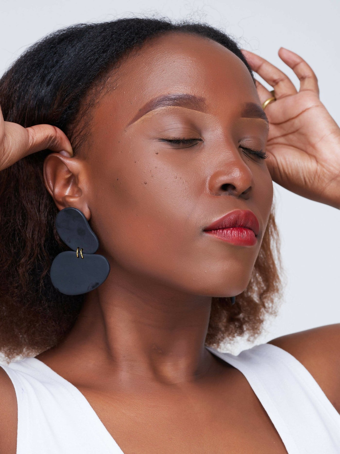 Nibui Tawi Earrings Black - Shop Zetu Kenya