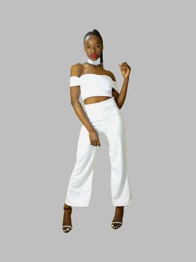 Da'joy Fashions Pants Set - White - Shopzetu