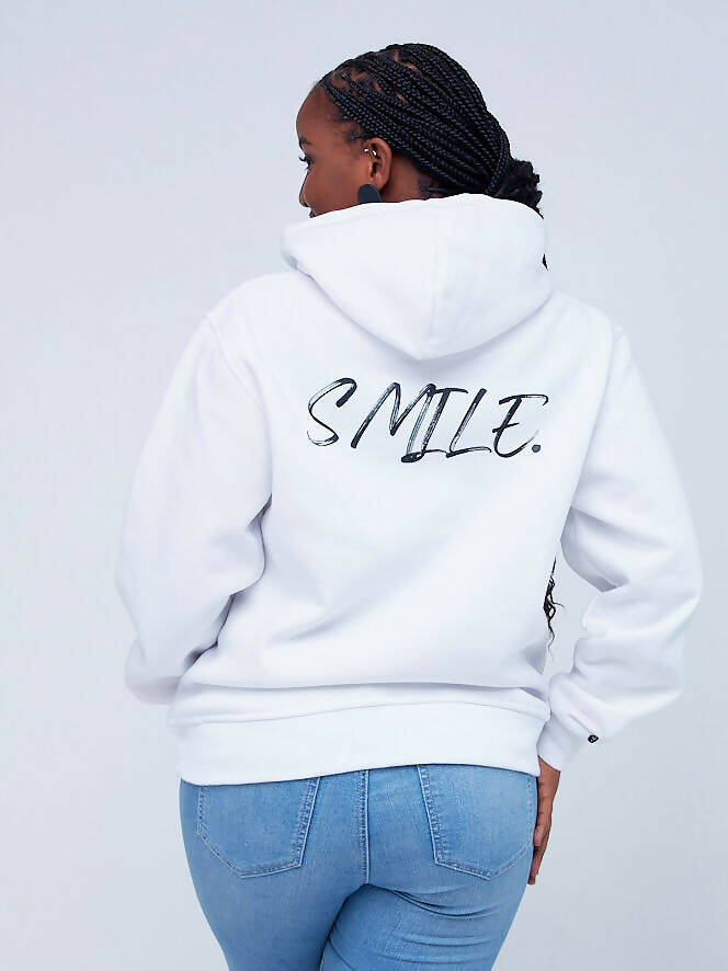 Phase Brands Smiley Hoodie - White - Shopzetu