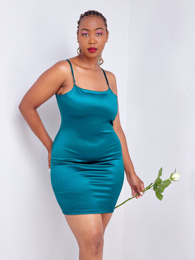 Popular 21 Cami Dress With Back Detail - Emerald - Shop Zetu Kenya