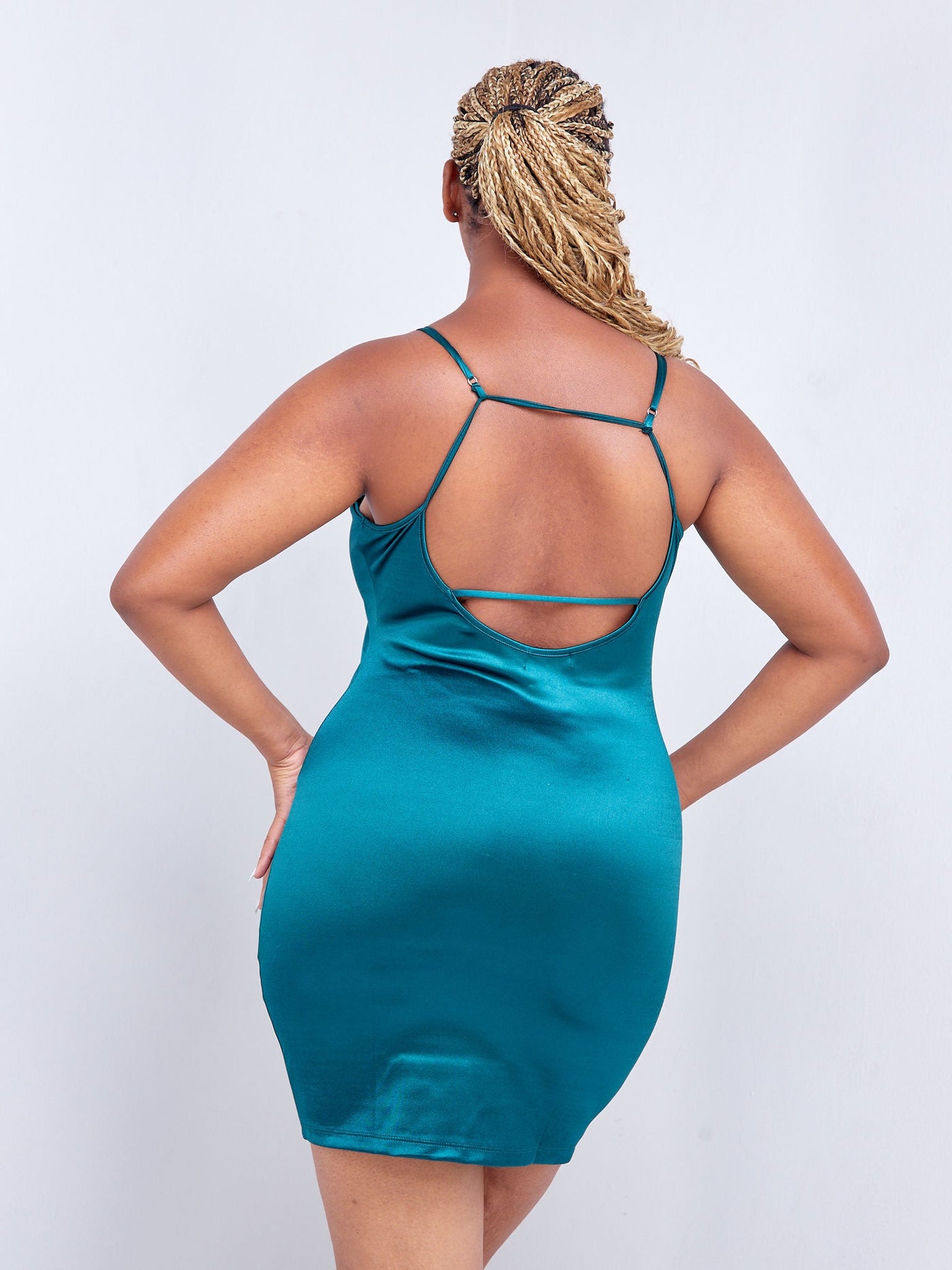 Popular 21 Cami Dress With Back Detail - Emerald - Shop Zetu Kenya