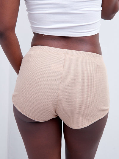 Popular 21 Thermal Binding Hem Shorts - Taupe - Shop Zetu Kenya