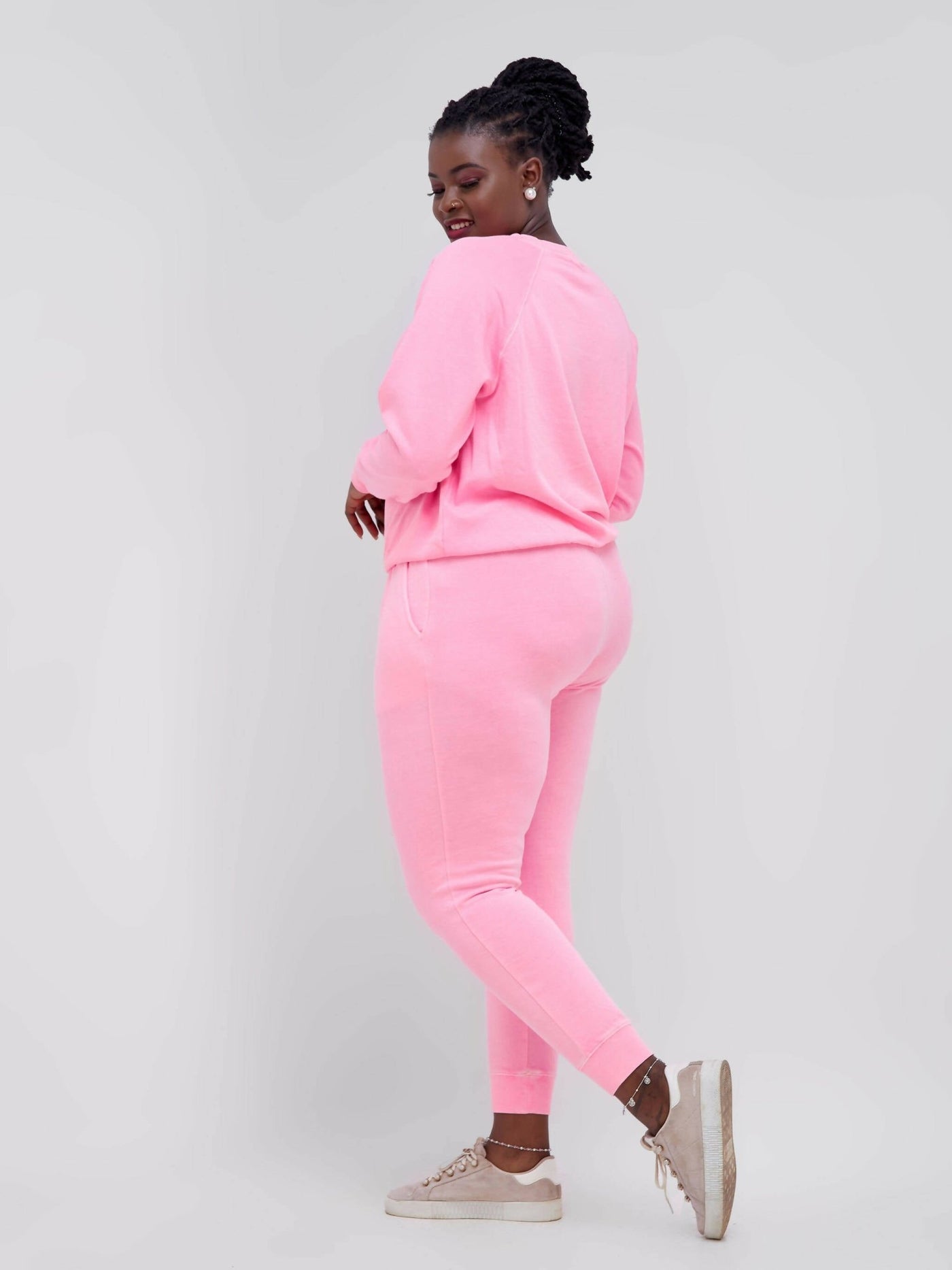 Purple Earth Special Dyed Sweatshirt - Hot Pink - Shop Zetu Kenya