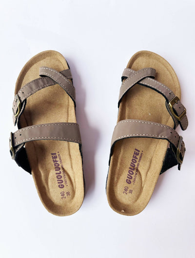 Foot Tadaah Comfortable & Quality Cork Sandals - Matte - Shopzetu