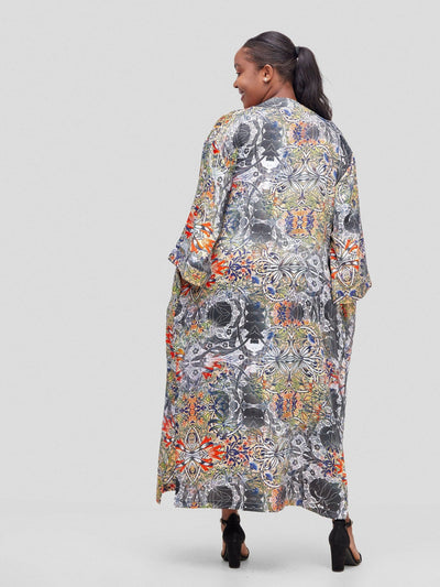Fauza Design Floral Kimono and Short - Multicolored - Shopzetu