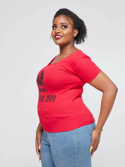 Resolute Clothing T-shirt Top - Red - Shop Zetu Kenya