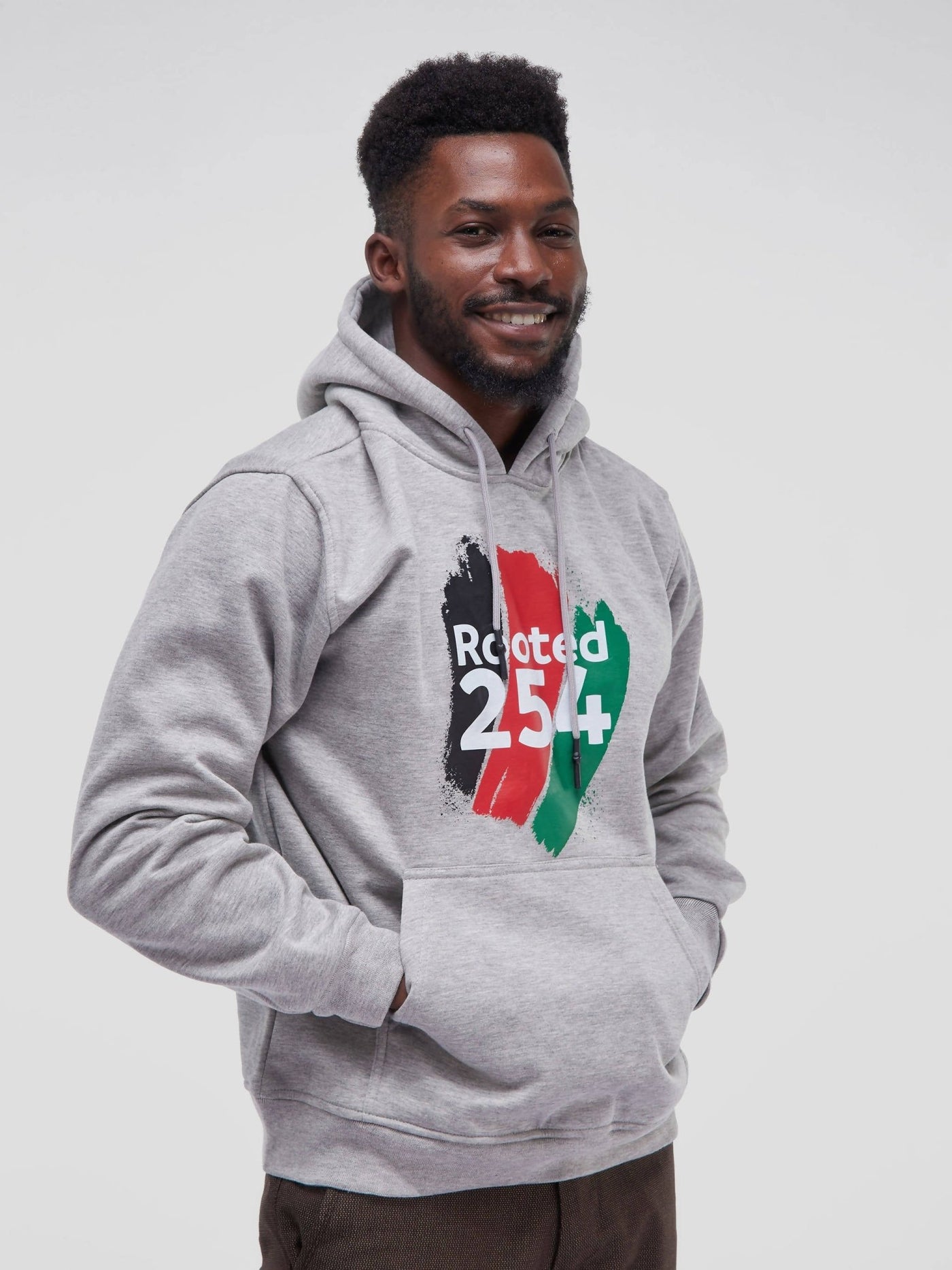 Rooted 254 Hoodie - Grey - Shop Zetu Kenya