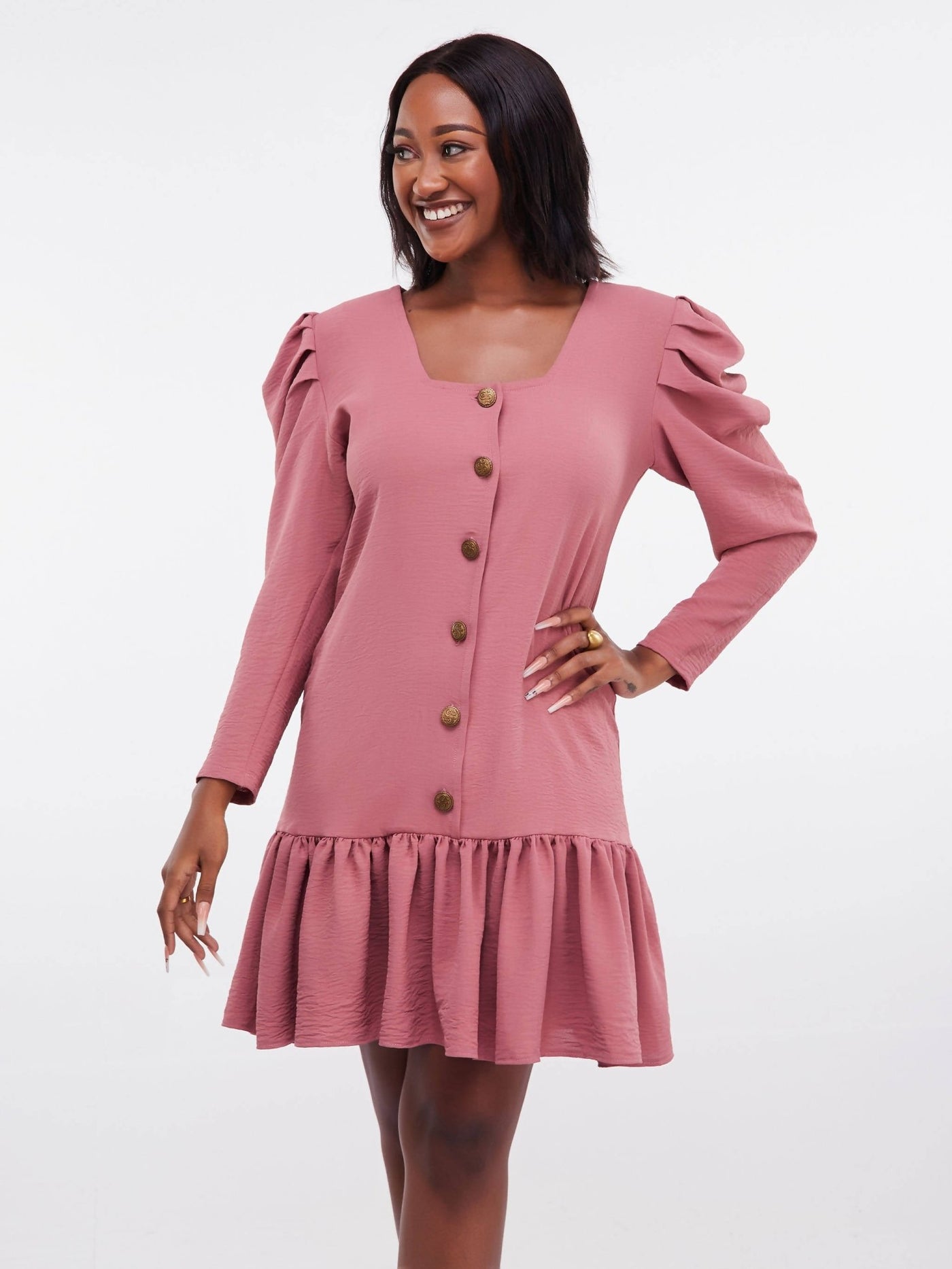Salok Coko Shift Dress - Pink - Shop Zetu Kenya
