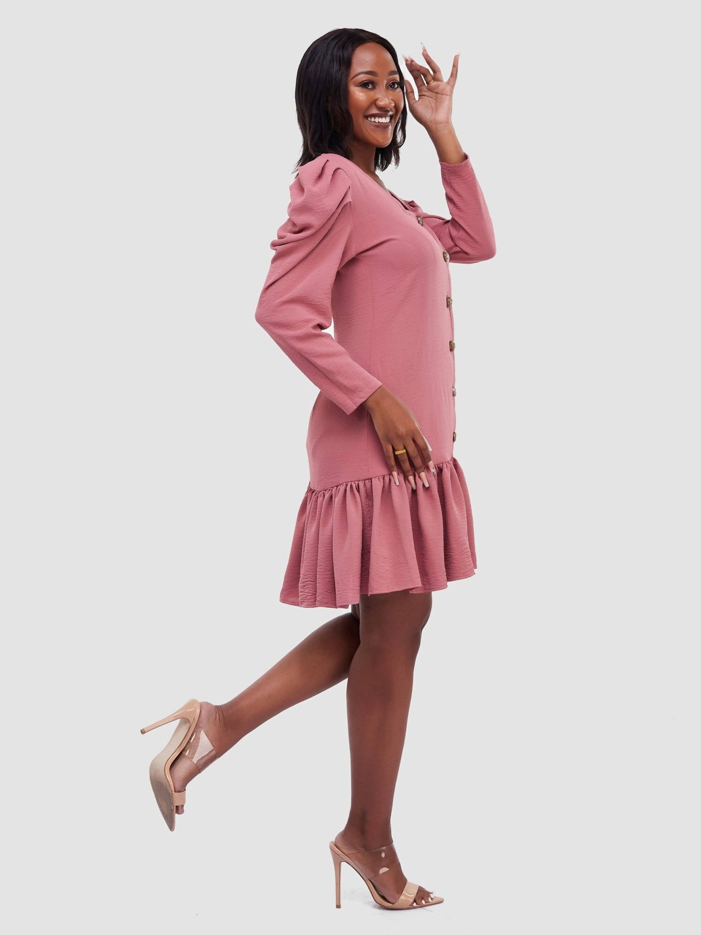 Salok Coko Shift Dress - Pink - Shop Zetu Kenya