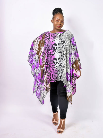 Shazi Afrika Nila Cover Up - Purple - Shop Zetu Kenya