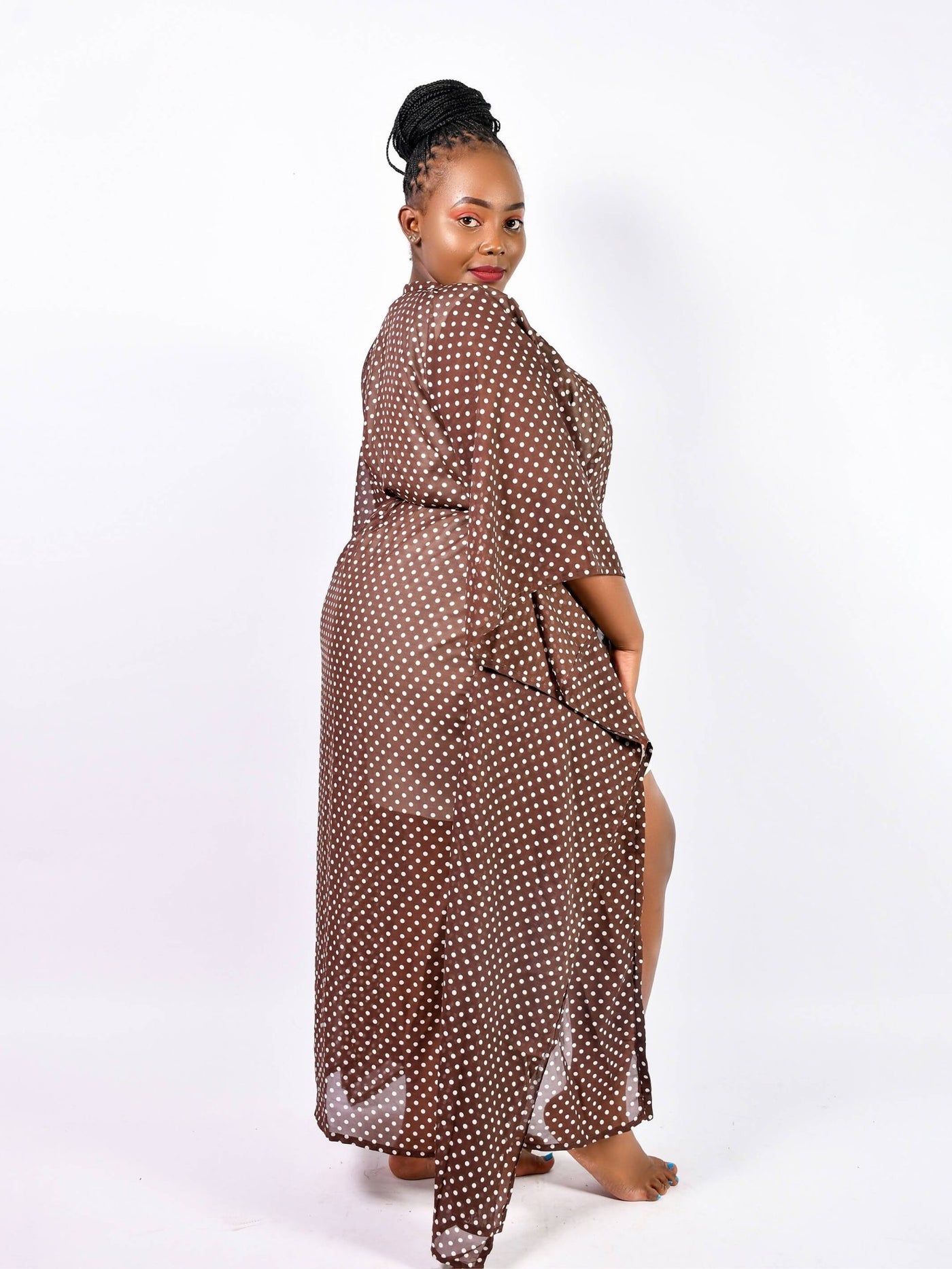 Shazi Afrika Pambo Kimono - Brown - Shop Zetu Kenya
