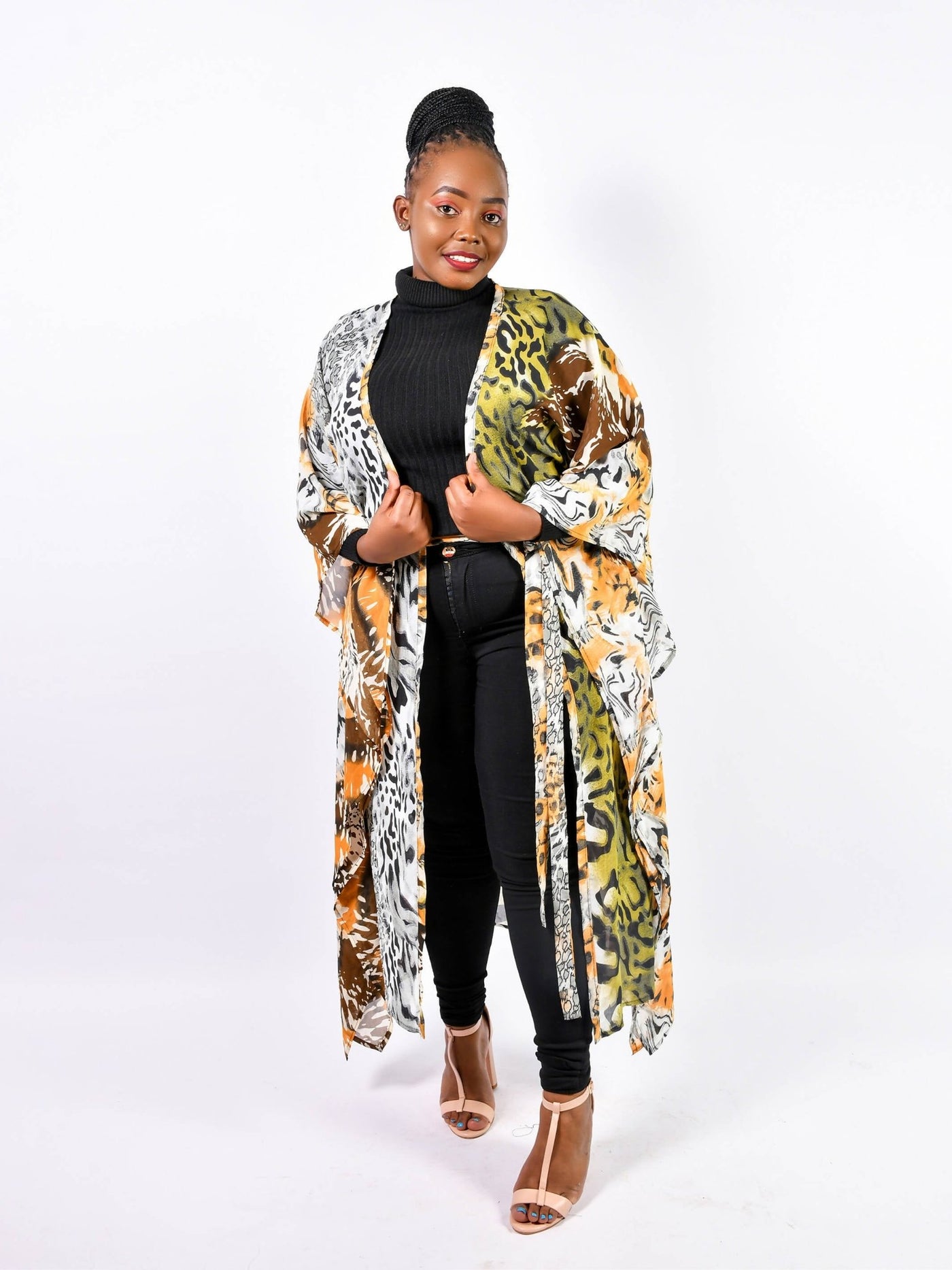 Shazi Afrika Pambo Kimono - Green - Shop Zetu Kenya