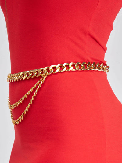 Afrodame Chain Belt - Gold - Shopzetu
