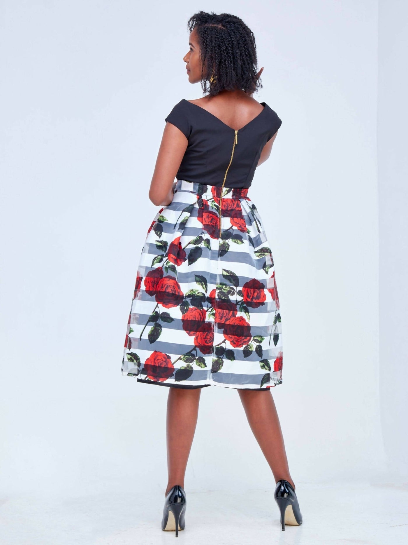 The Fashion Frenzy Floral Dress - Black - Shop Zetu Kenya