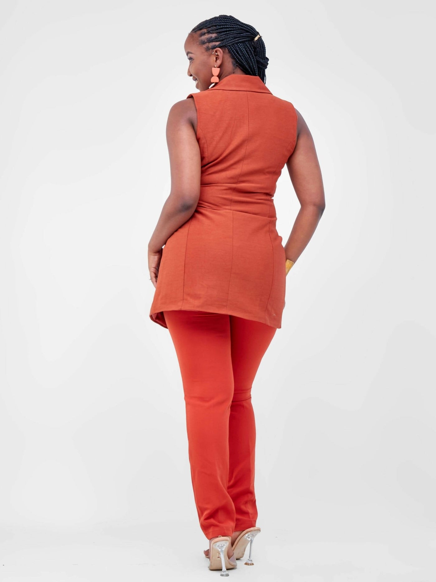 The Fashion Frenzy Suit - Red Rust - Shop Zetu Kenya