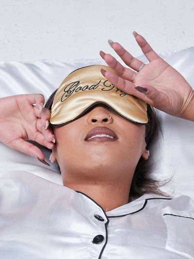 Tuck & Dream Sleeping Eye Mask - Gold - Shop Zetu Kenya