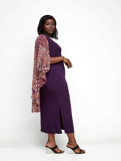 Twilight Collections Maxi Dresses Polyester & Chiffon - Purple