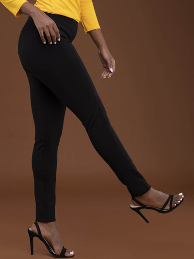 Vivo Basic Panelled Leisure Pants - Black - Shop Zetu Kenya