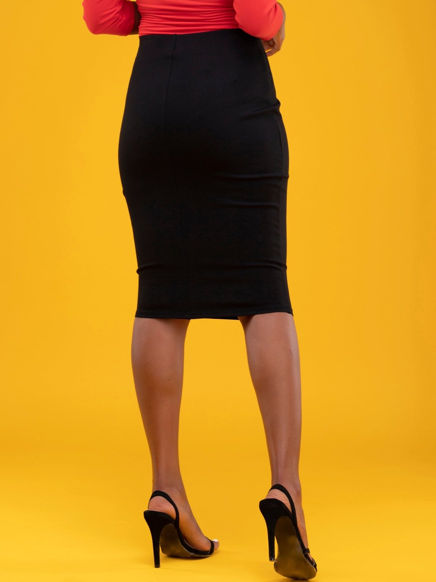 Vivo Basic Pencil Skirt - Black - Shop Zetu Kenya
