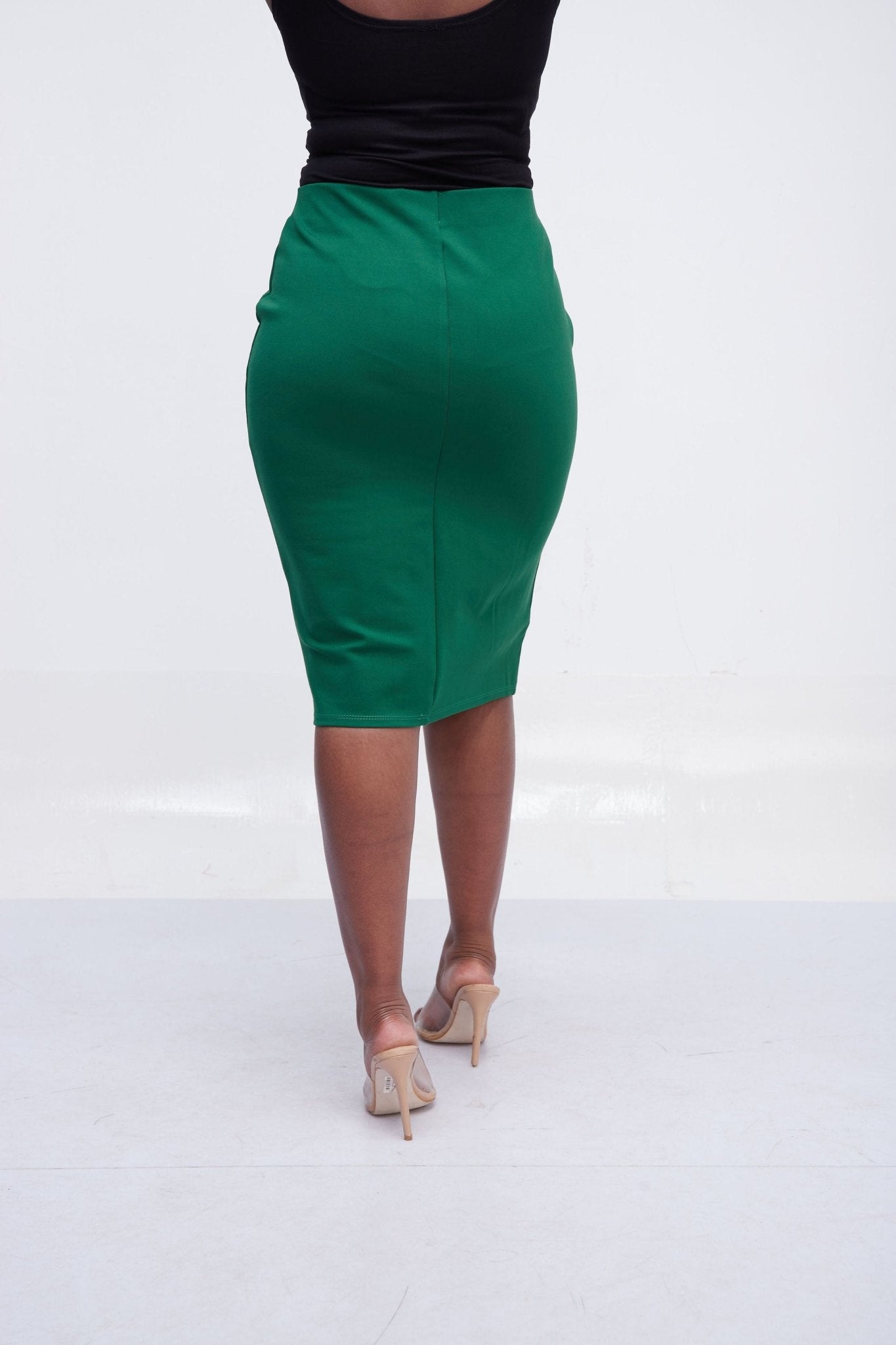 Vivo Basic Pencil Skirt - Green - Shop Zetu Kenya