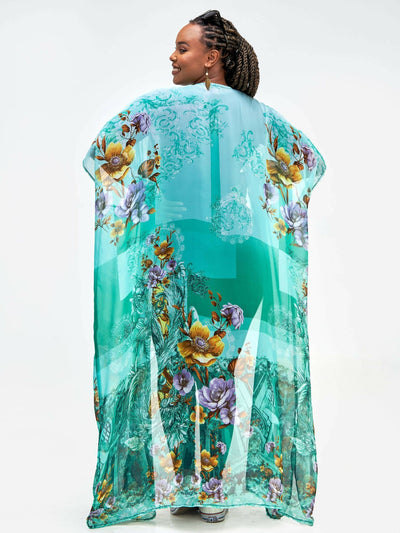 Jf Designs Kimono Wear - Green - Shopzetu