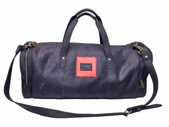 Wazawazi Neilein Travel Bag - Black / Brown - Shopzetu