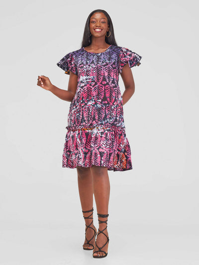 Fashion Frenzy Starehe Shift Dress - Multicolored Print - Shopzetu