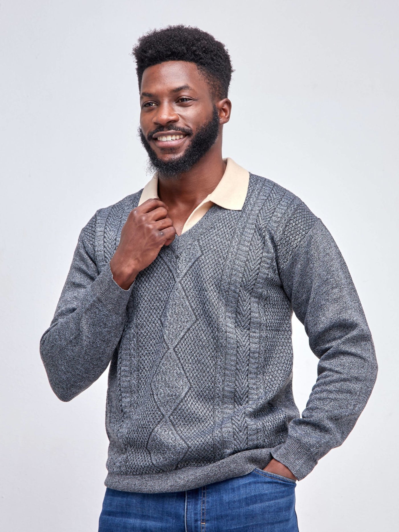 Zola CJ Sweater - Grey - Shop Zetu Kenya