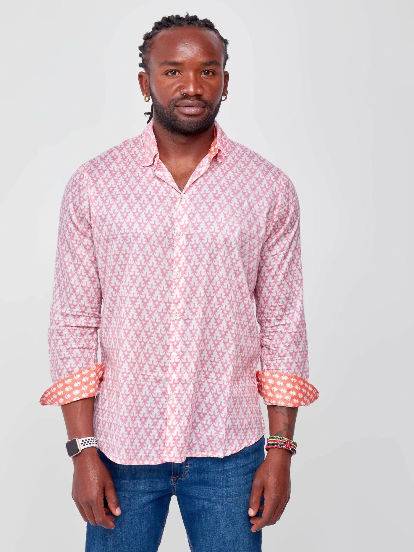 Zola Pink Endowed Men's Shirt - Pink - Shop Zetu Kenya