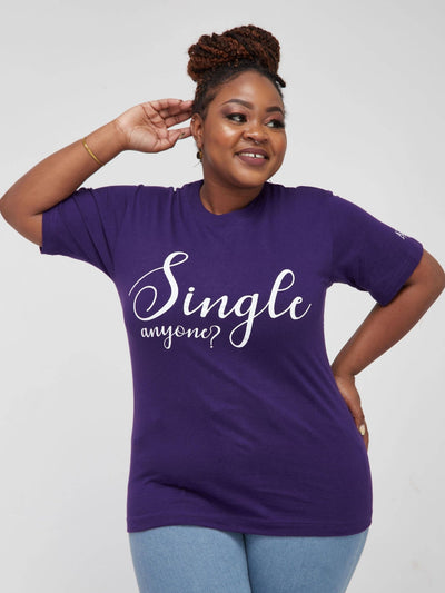 Zola Single Anyone Tshirt - Purple - Shop Zetu Kenya