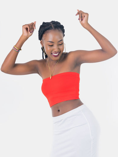 Zoya Basic Jersey Bandeau - Red - Shop Zetu Kenya